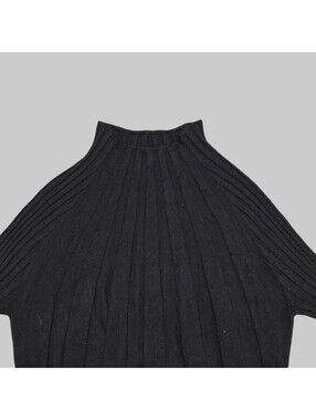 Filippa K Viscose Blend Blush Black Knit Striped Sweater Size M High Neck